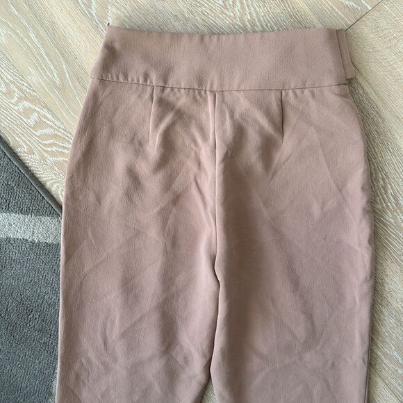 Wilfred Geneva High-Rise Tie-Waist Straight Ankle Trouser 27" Beige Sz6 - Picture 4 of 14